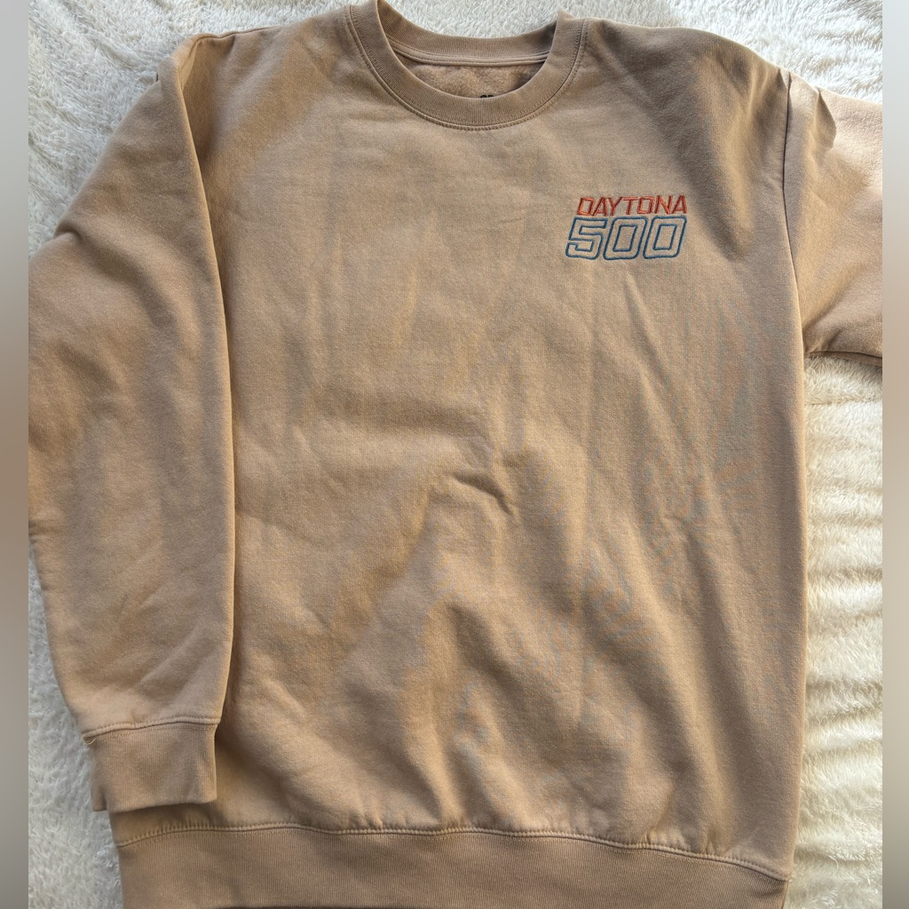 Daytona 500 Tan Mens Sweater